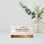 Drapery Fabric Silk | Houten paneel Visitekaartje (Staand voorkant)