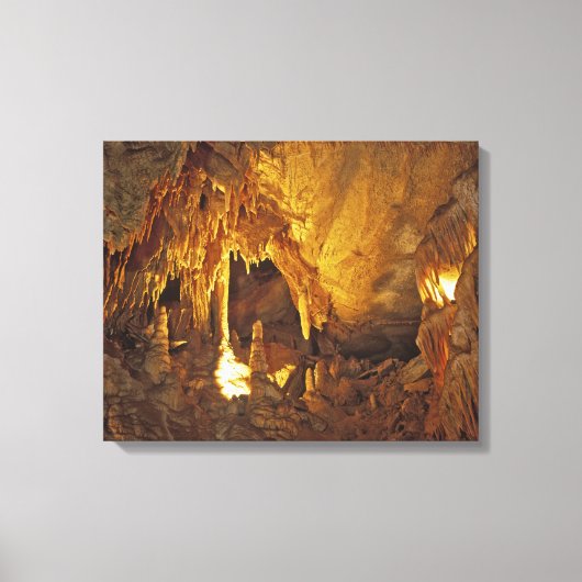 Drapery Kamer, Mammoth Cave National Park, Canvas Afdruk (Voorkant)