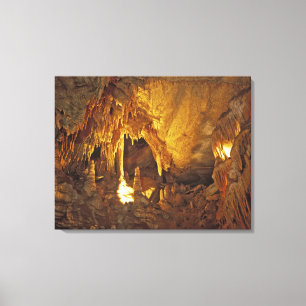Drapery Kamer, Mammoth Cave National Park, Canvas Afdruk