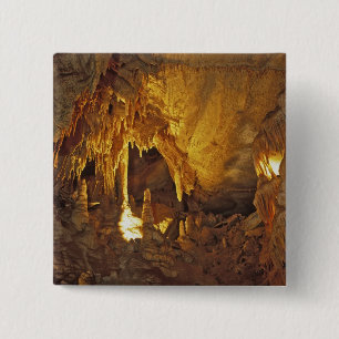 Drapery Kamer, Mammoth Cave National Park, Vierkante Button 5,1 Cm