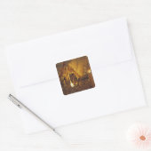Drapery Kamer, Mammoth Cave National Park, Vierkante Sticker (Envelop)