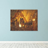 Drapery Room, nationaal park Mammoth Cave, Canvas Afdruk (Insitu (Houten vloer))