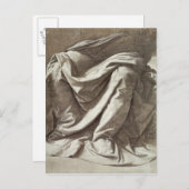 Drapery study for a Seated Figuur, c.1475-80 Briefkaart (Voorkant / Achterkant)