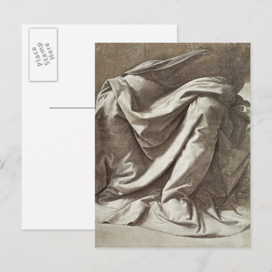 Drapery study for a Seated Figuur, c.1475-80 Briefkaart (Voorkant / Achterkant)