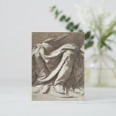 Drapery study for a Seated Figuur, c.1475-80 Briefkaart (Staand voorkant)