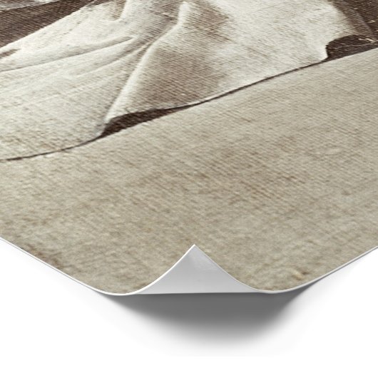 Drapery study for a Seated Figuur, c.1475-80 Poster (Hoek)