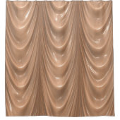 drapery van het decadent, zachte perzik douchegordijn (Voorkant)