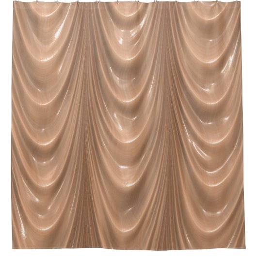 drapery van het decadent, zachte perzik douchegordijn (Voorkant)