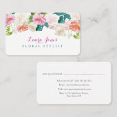 Draping Bloemen Stylist Afspraakkaarten Afsprakenkaartje (Voorkant / Achterkant)