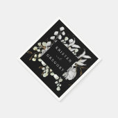 drastisch zilvergoudflormonogram servet (Hoek)