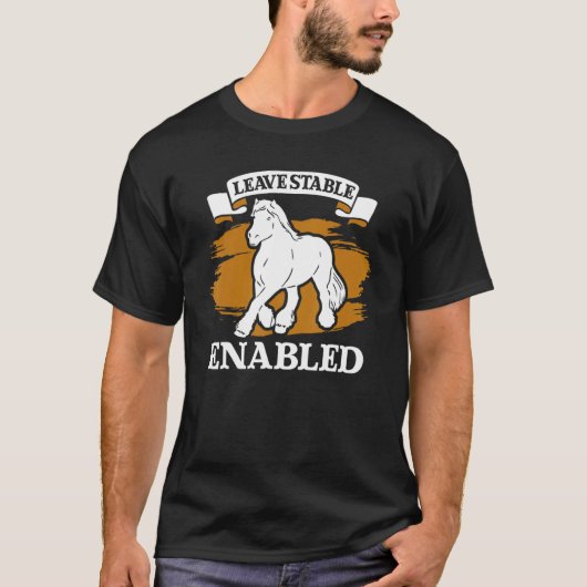 Draught Scotland Horse for Horseback Rider Clydesd T-shirt (Voorkant)