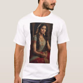 Draupadi: Onbevreesde heldin van Mahabharata T-shirt (Voorkant)