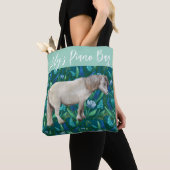 Dravend naar de praktijk paard Tote Bag (Dichtbij)