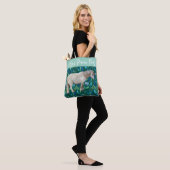 Dravend naar de praktijk paard Tote Bag (Op model)