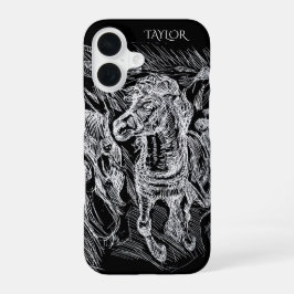 Dravend Paard – Edvard Munch Persoonlijk iPhone 16 Hoesje