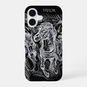 Dravend Paard – Edvard Munch Persoonlijk iPhone 16 Hoesje