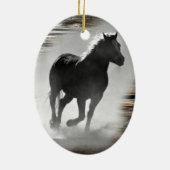 Dravend Paard Keramisch Ornament (Achterkant)