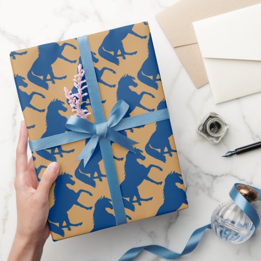 Dravend Paard Silhouet Cadeaupapier (Geschenken)