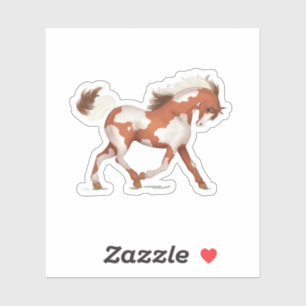Dravend Schilderpony Overo Bont Pinton Paard Sticker