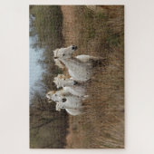Dravende Camargue-paarden Legpuzzel (Verticaal)