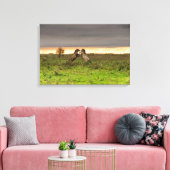 Dravende paarden canvas afdruk (Insitu (Woonkamer))