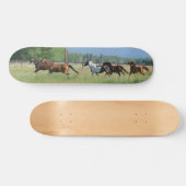 Dravende paarden persoonlijk skateboard (Horizontaal)