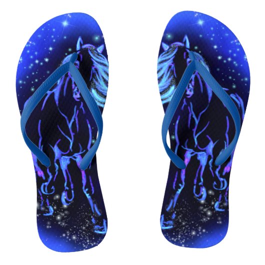 Dravende Paarden Slippers Teenslippers (Voetbed)