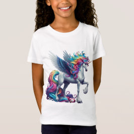 Dravende Regenboog Eenhoorn T-shirt