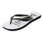 Dravers volbloed paard en ruiter Flip Flops (Schuin)