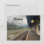 Dravograd Station Slovenië Briefkaart (Voorkant / Achterkant)