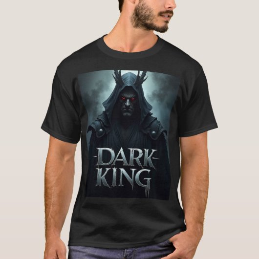 Draw logo gaming with text"Dark King" T-shirt (Voorkant)