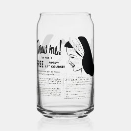 Draw Me - Tekenwedstrijd van de Vintage Art School Blikvorm Glas