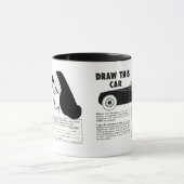 Draw Me - Vintage Art School Drawing Contest Mok (Midden)