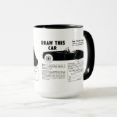 Draw Me - Vintage Art School Drawing Contest Mok (Voorkant rechts)