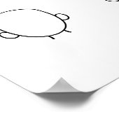 Draw Your Face 50 Guests Book Wedding Fun Poster (Hoek)