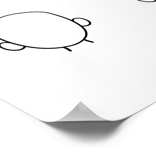 Draw Your Face 50 Guests Book Wedding Fun Poster (Hoek)