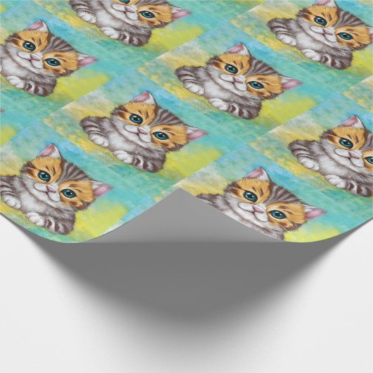 Drawing Cat Cadeaupapier (Hoek)