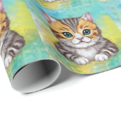 Drawing Cat Cadeaupapier (Rol Hoek)