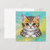 Drawing Cat Kaart (Voorkant / Achterkant)