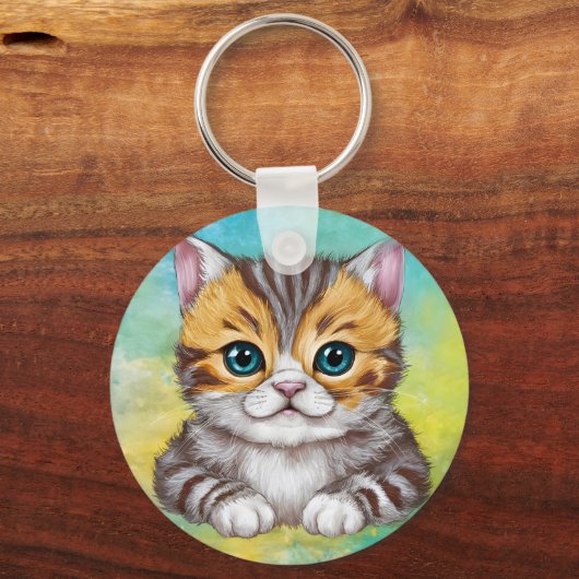 Drawing Cat Sleutelhanger (Achterkant)