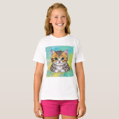 Drawing Cat T-shirt (Voorkant volledig)