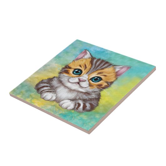 Drawing Cat Tegeltje (Zijkant)