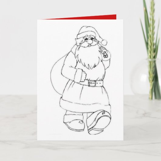 Drawing coloring for Christmas - Feestdagen Kaart (Voorkant)