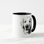 Drawing Golden Retriever Mok (Voorkant rechts)