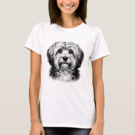 Drawing Havanese Dog T-shirt