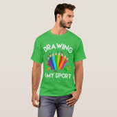 drawing is my sport girl t-shirt (Voorkant volledig)