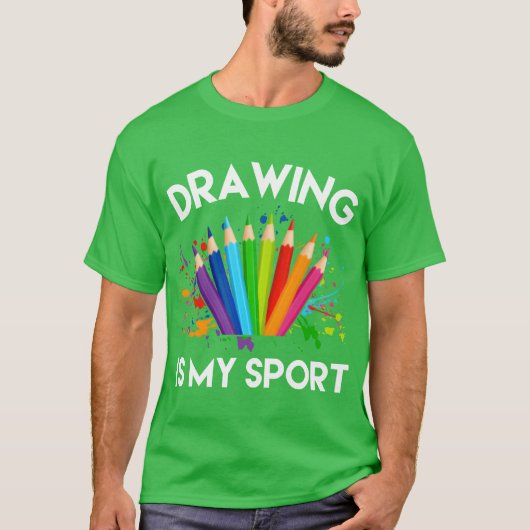 drawing is my sport girl t-shirt (Voorkant)
