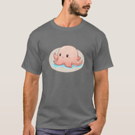 Drawing of a pink Baby Octopus T-shirt