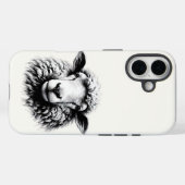 Drawing of a Sheep’s Head Case-Mate iPhone Case (Achterkant (horizontaal))