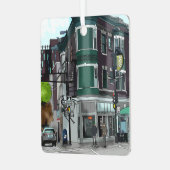 Drawing of Downtown Madison, Wisconsin Christmas Metalen Ornament (Voorkant links)